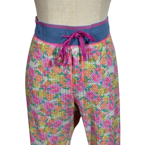 2 Piece Set: Natural Life Mix & Match Waffle Long Johns & Pajama Cami Floral - Picture 3 of 12